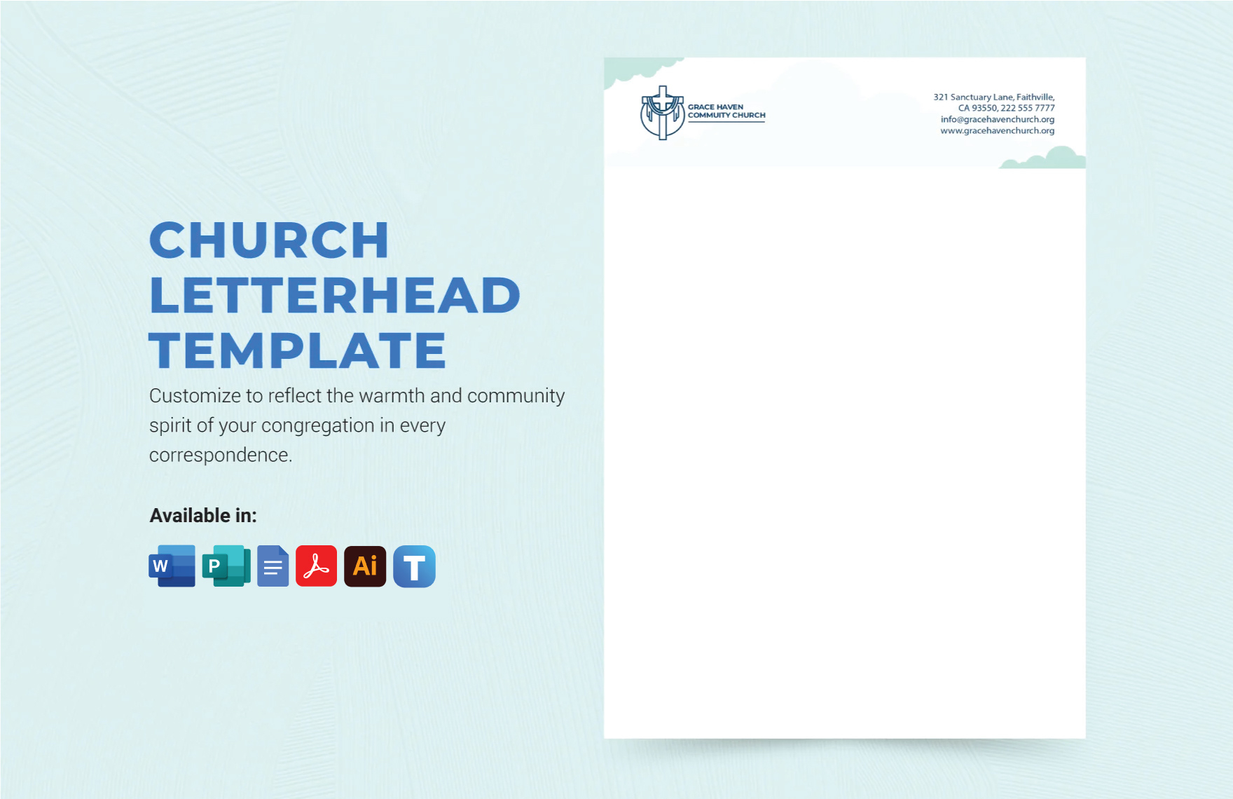 Editable Church Letterhead Templates In Word To Download throughout Free Church Letterhead Templates Word