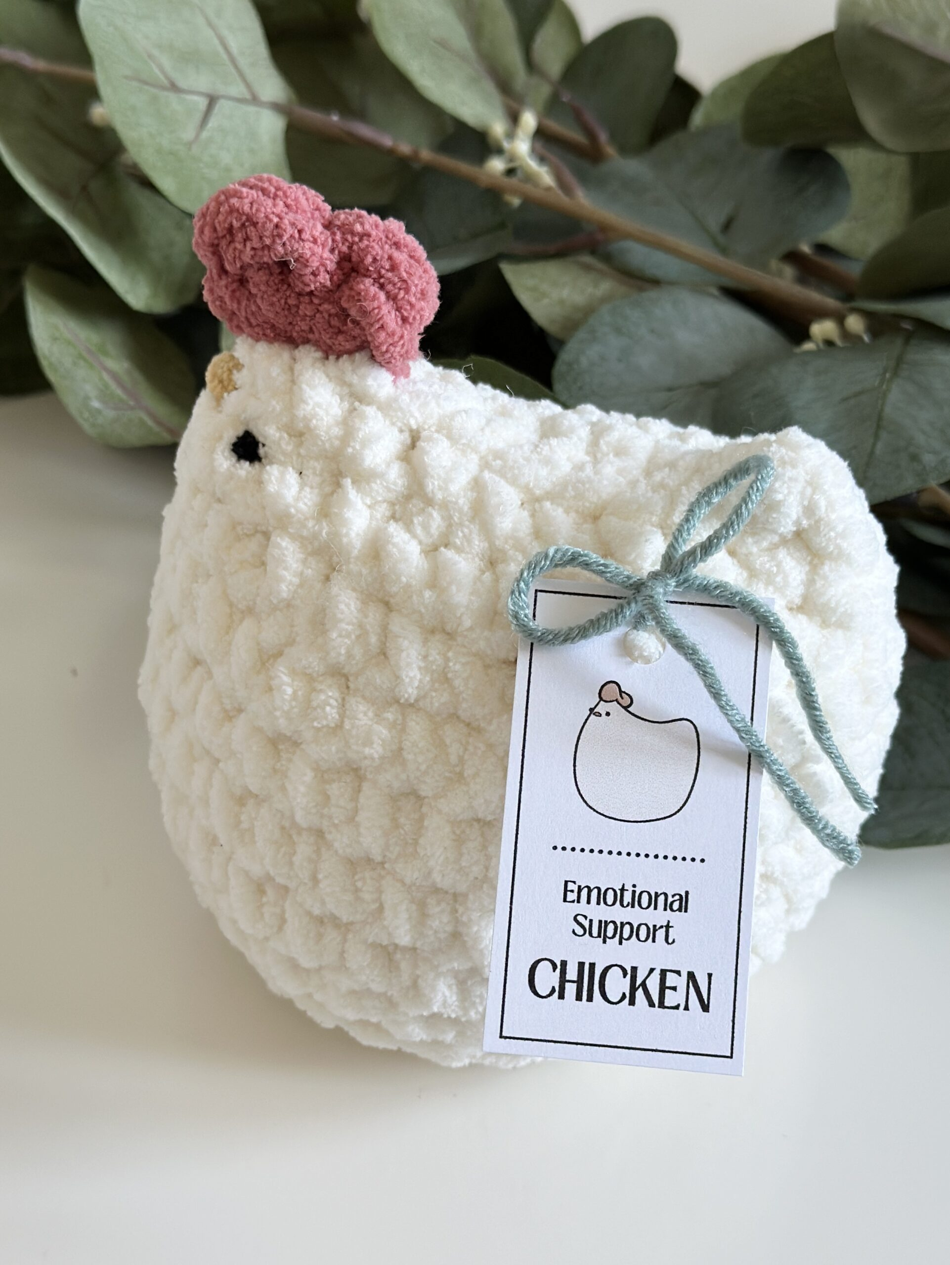 Emotional Support Mabel Chicken™ Kit Printable Pdf (English And in Simple Emotional Support Chicken Pattern Free Printable