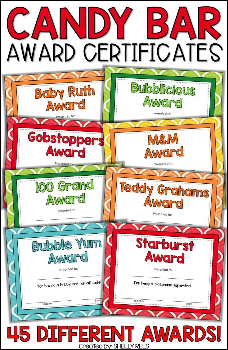 End Of The Year Awards Candy Bar Awards Editable Class Awards for Free Printable Candy Bar Awards For Students