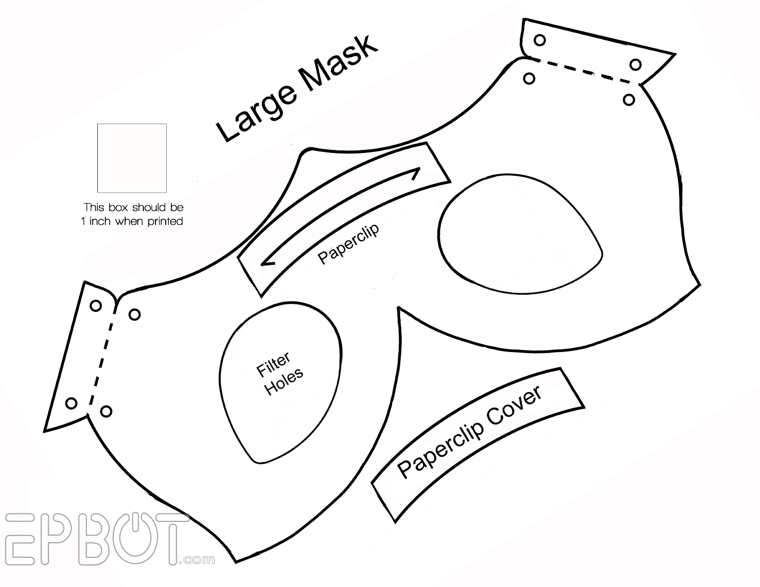 Epbot: Finally: Our Foam Face Mask Template &amp;amp; Tutorial! intended for Diy Mask Patterns Printable