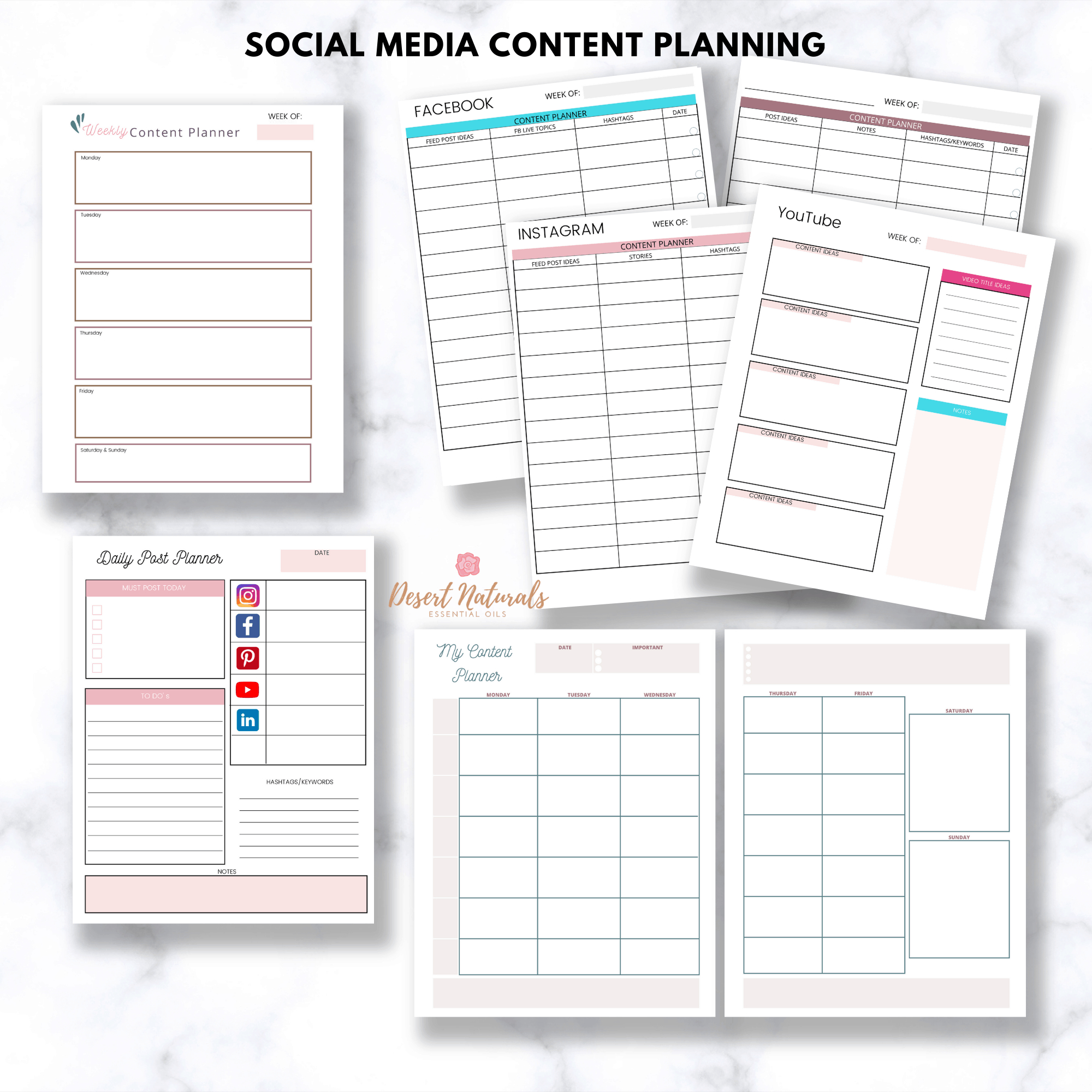 Essential Oil Business Planner Printable for Free Essential Oil Binder Printables