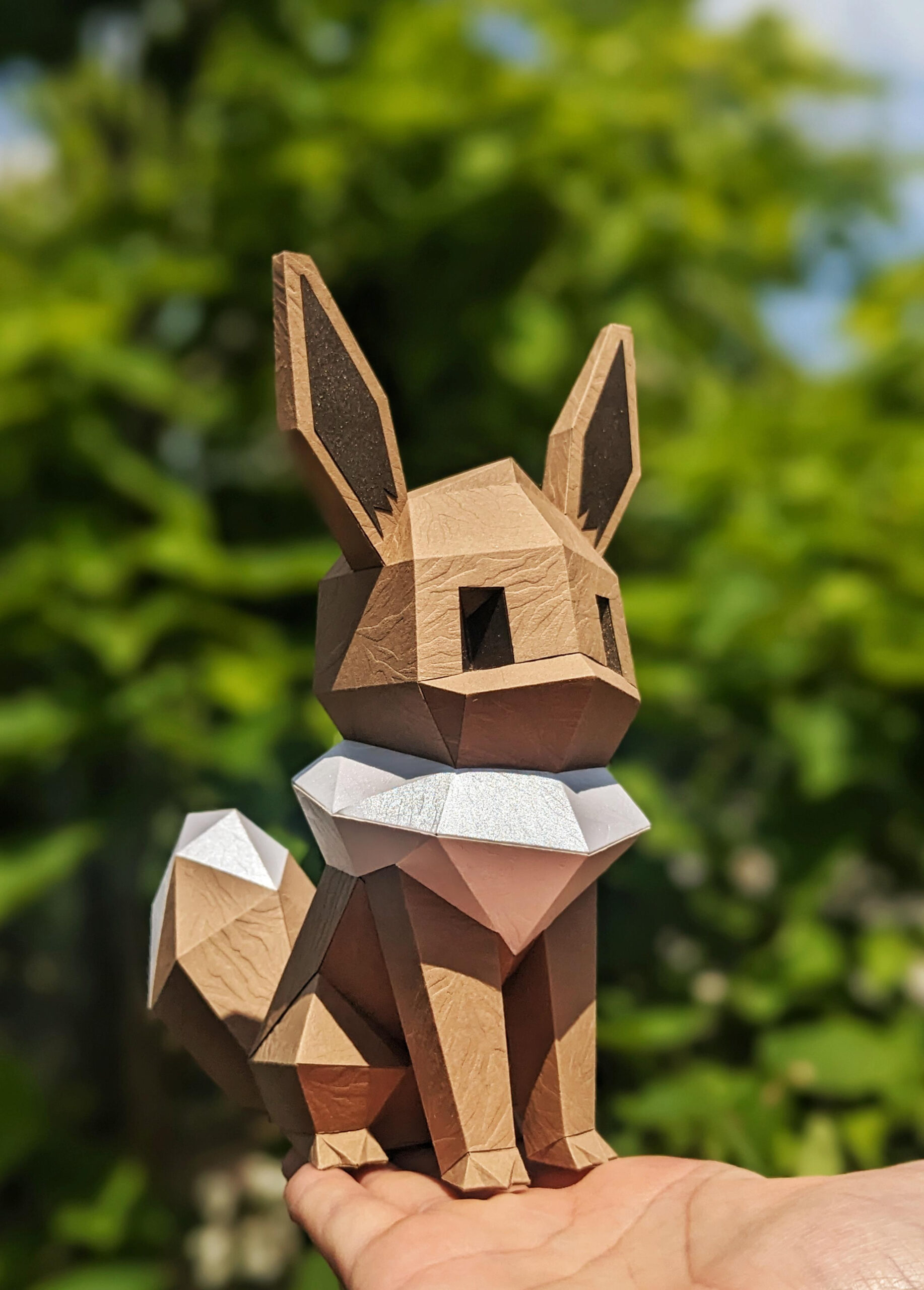 Evee Papercraft (Free Template) : R/Papercraft with regard to Free Low Poly Papercraft Templates