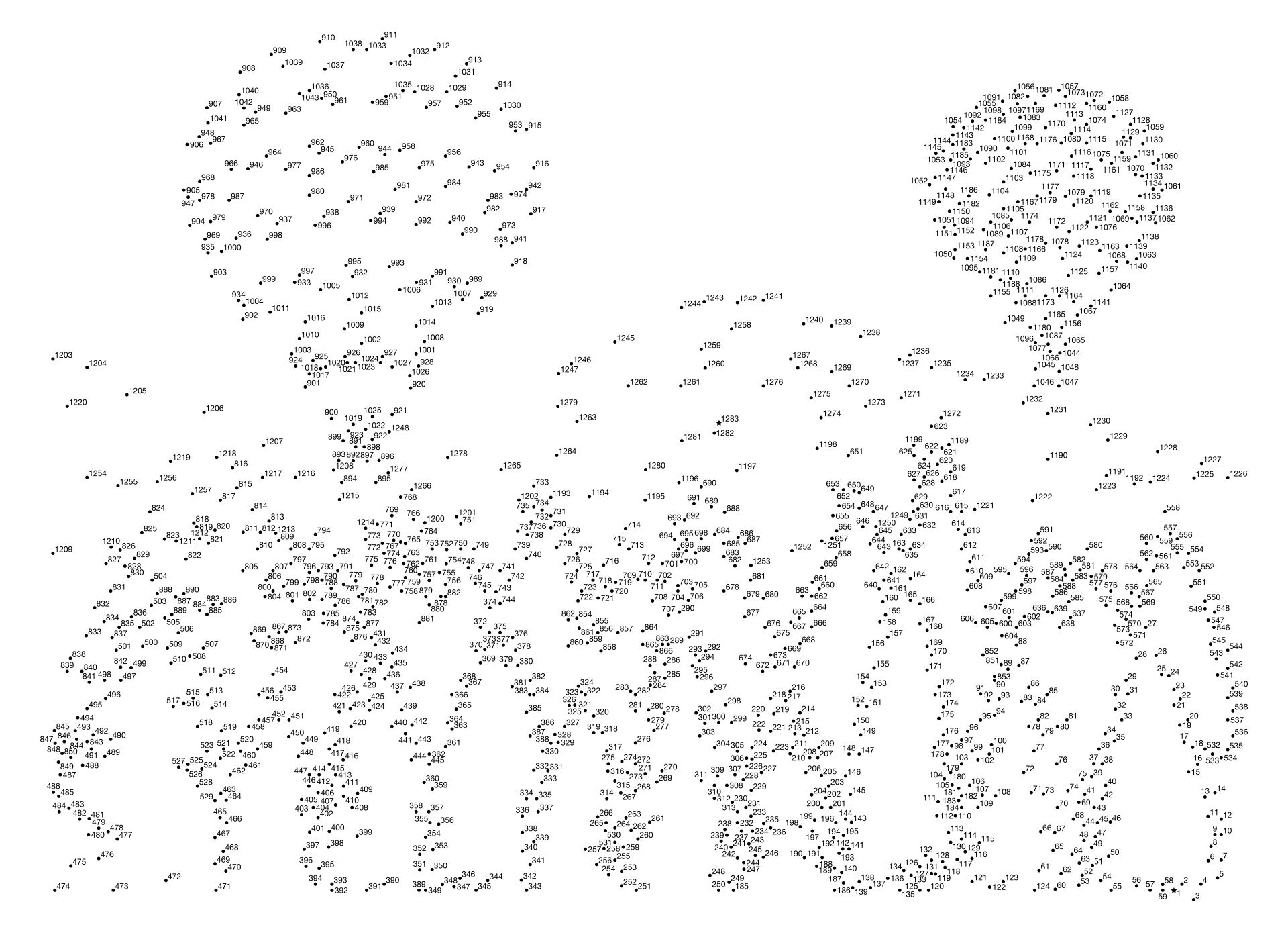 Extreme Dot To Dots - Printables, Worksheets, And Activities To with regard to Free Extreme Dot to Dot Printables 1000