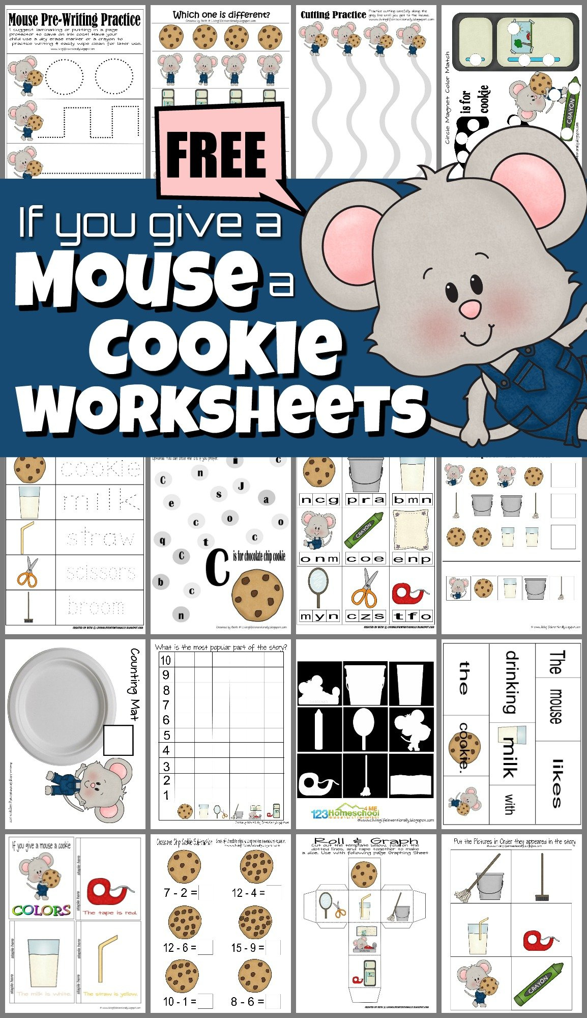 🐭🍪 Free Printable Mouse And Cookie Worksheets And Activities with If You Give A Mouse A Cookie Free Printables