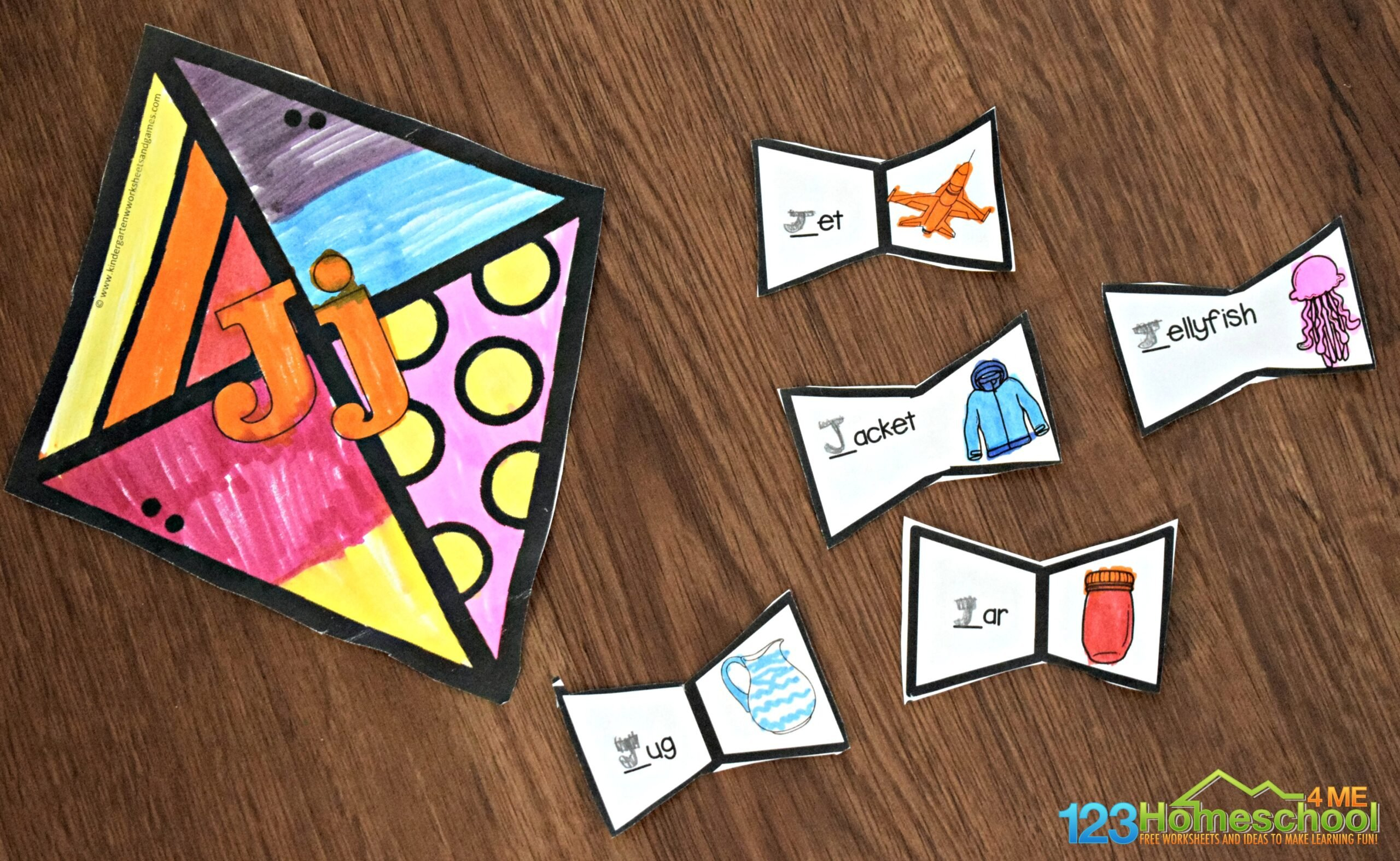 🪁 Free Printable Spring Kite Alphabet Craft - Beginning Sounds for Free Kite Printables