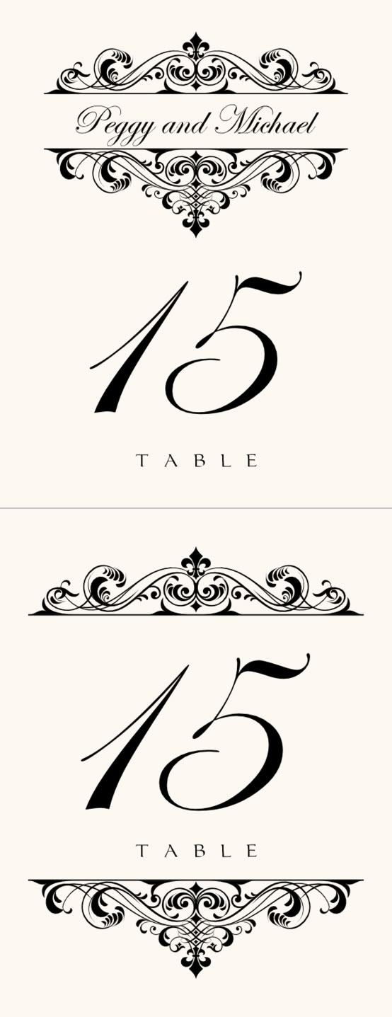 Fancy Brandy Table Numbers pertaining to Free Printable Vintage Number Stencils