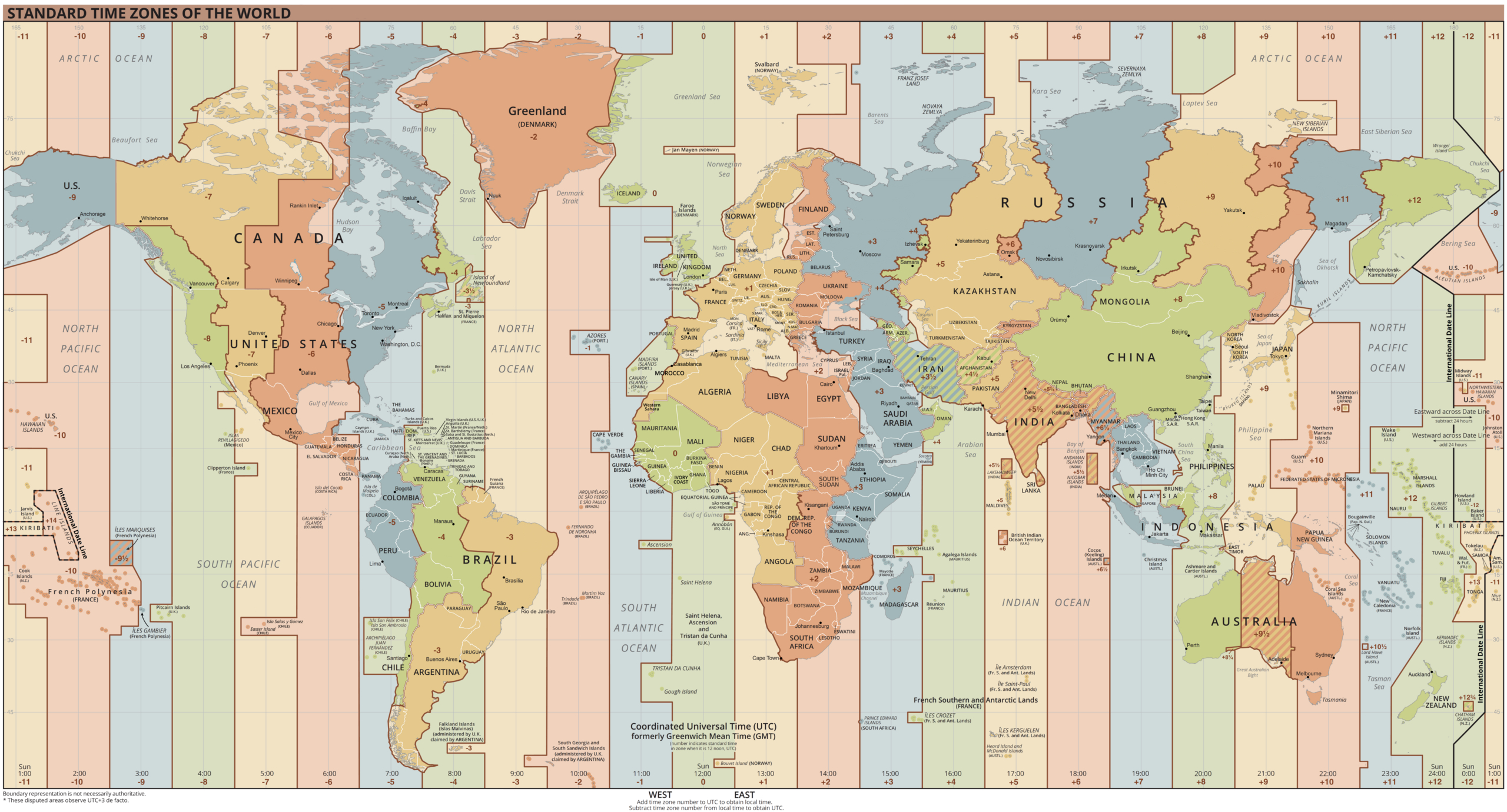 File:world Time Zones Map - Wikimedia Commons for World Map Time Zones Printable Free