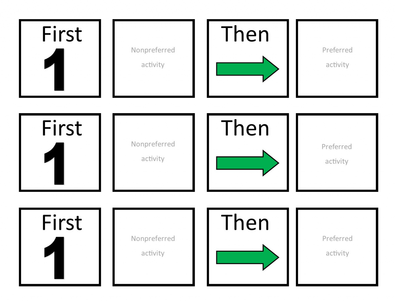 First/Then Boards For Visual Representation Of The Activity inside First Then Visual Schedule Free Printable