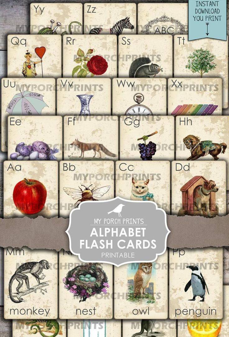 Flash Cards, Abc, Junk Journal, Alphabet, Letters, Children&amp;#039;S with Free Pocket Letter Printables