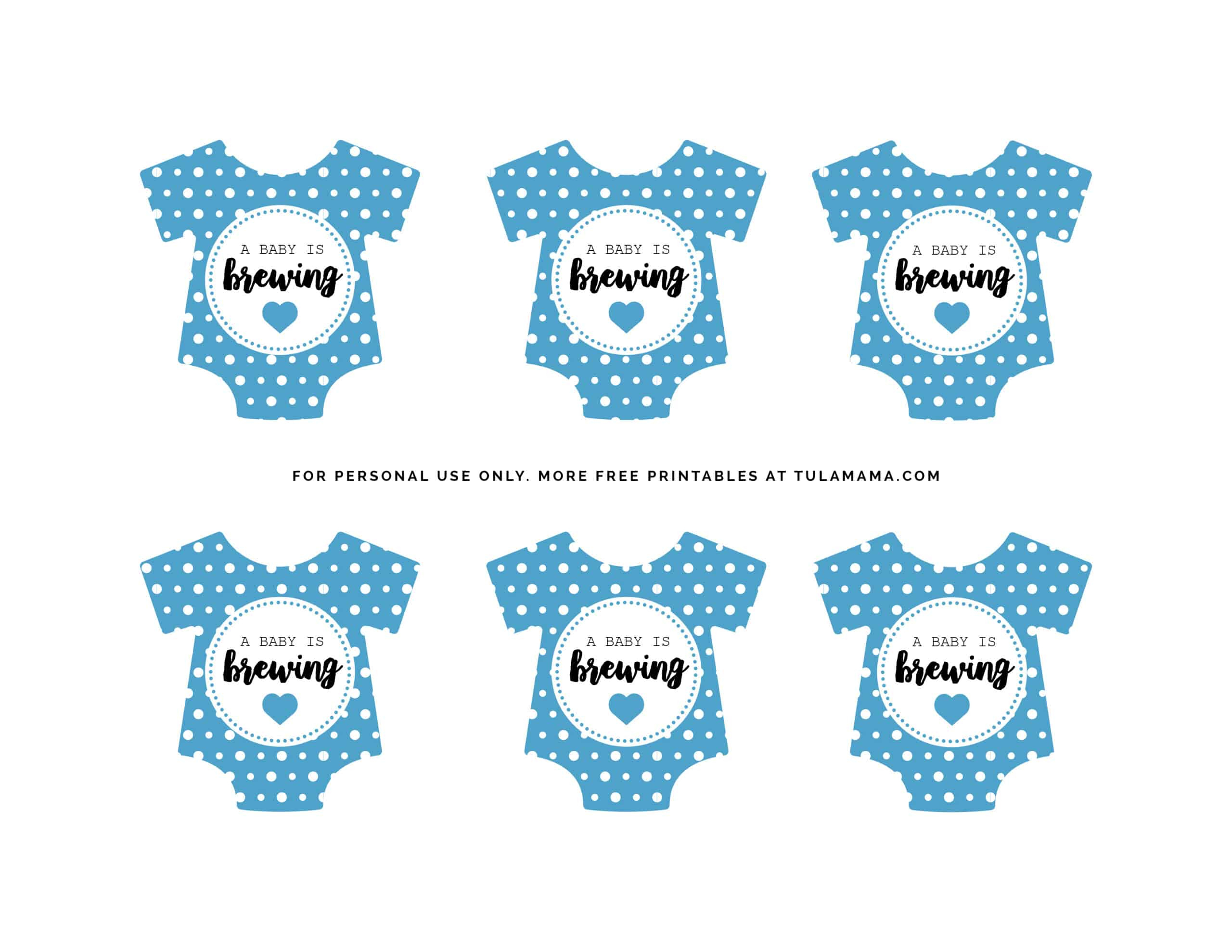Free &amp;quot;A Baby Is Brewing&amp;quot; Baby Shower Printables - Tulamama intended for A Baby Is Brewing Free Template