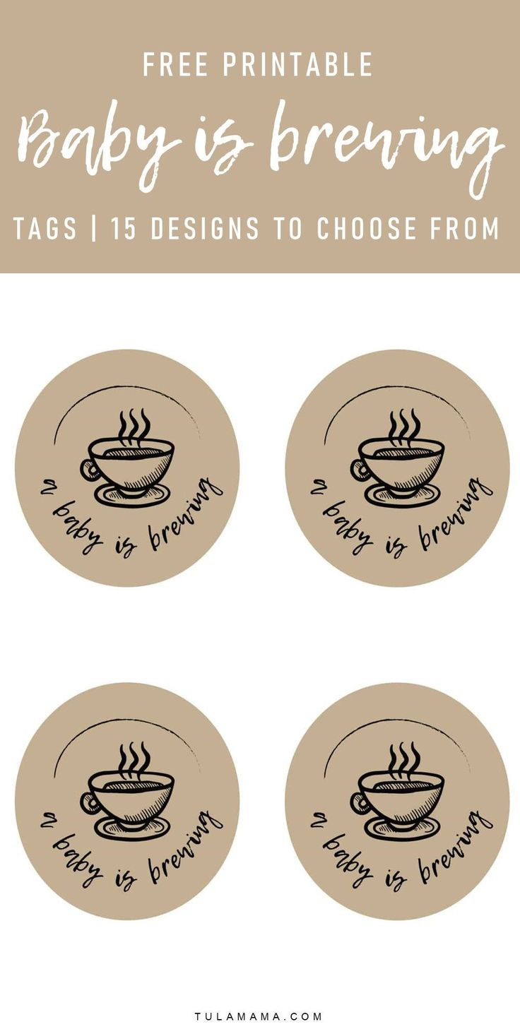 Free &amp;#039;A Baby Is Brewing&amp;#039; Baby Shower Printables within A Baby is Brewing Free Template