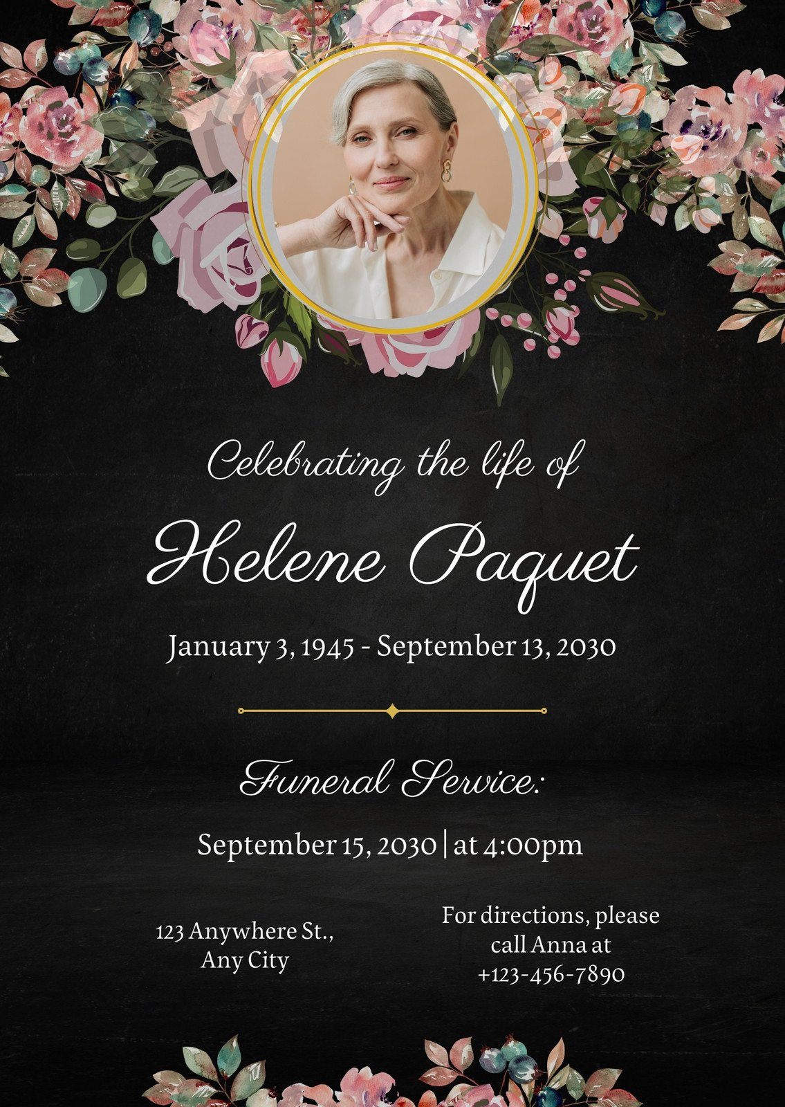 Free And Customizable Celebration Of Life Templates | Canva regarding Celebration of Life Flyer Templates Free