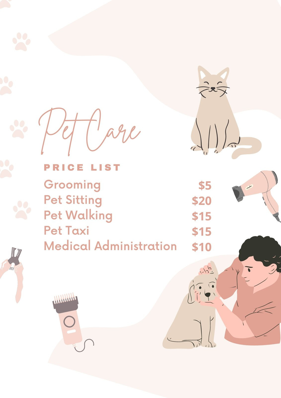 Free And Customizable Pet Sitting Templates inside Free Pet Sitting Templates