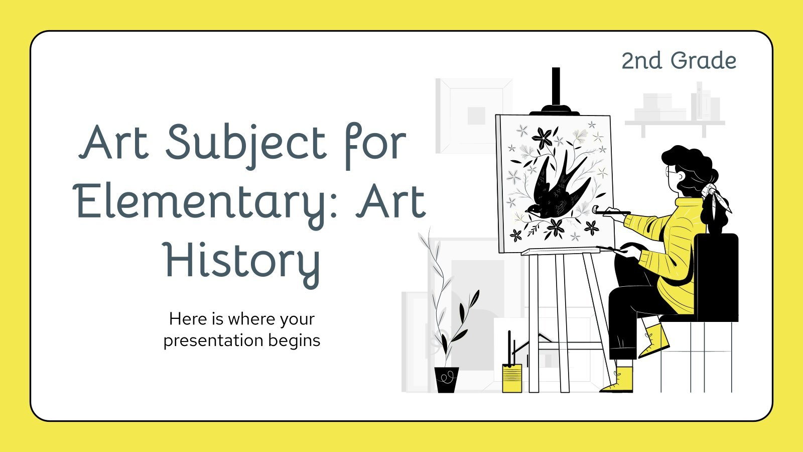 Free Art Google Slides Themes And Powerpoint Templates regarding Free Art Templates