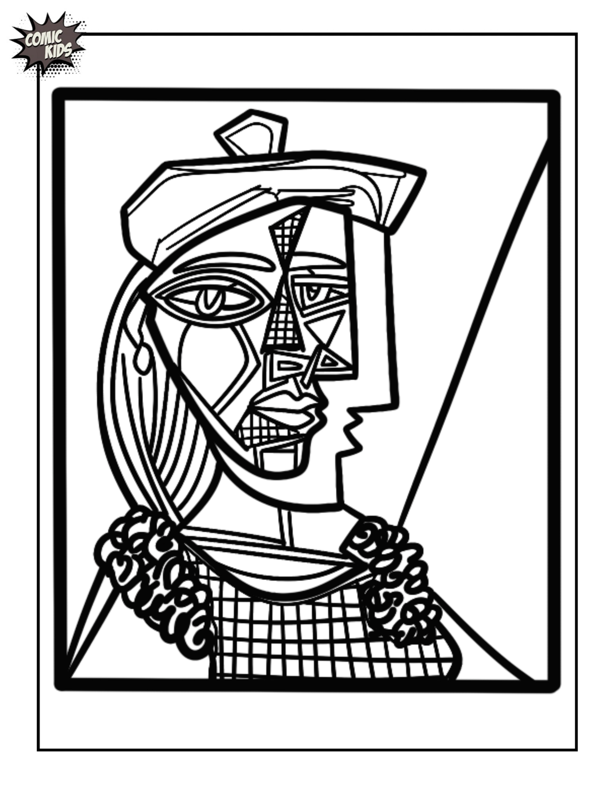 Free Art History Coloring Pages And Learn To Draw Pages From The pertaining to Free Printable Picasso Coloring Pages