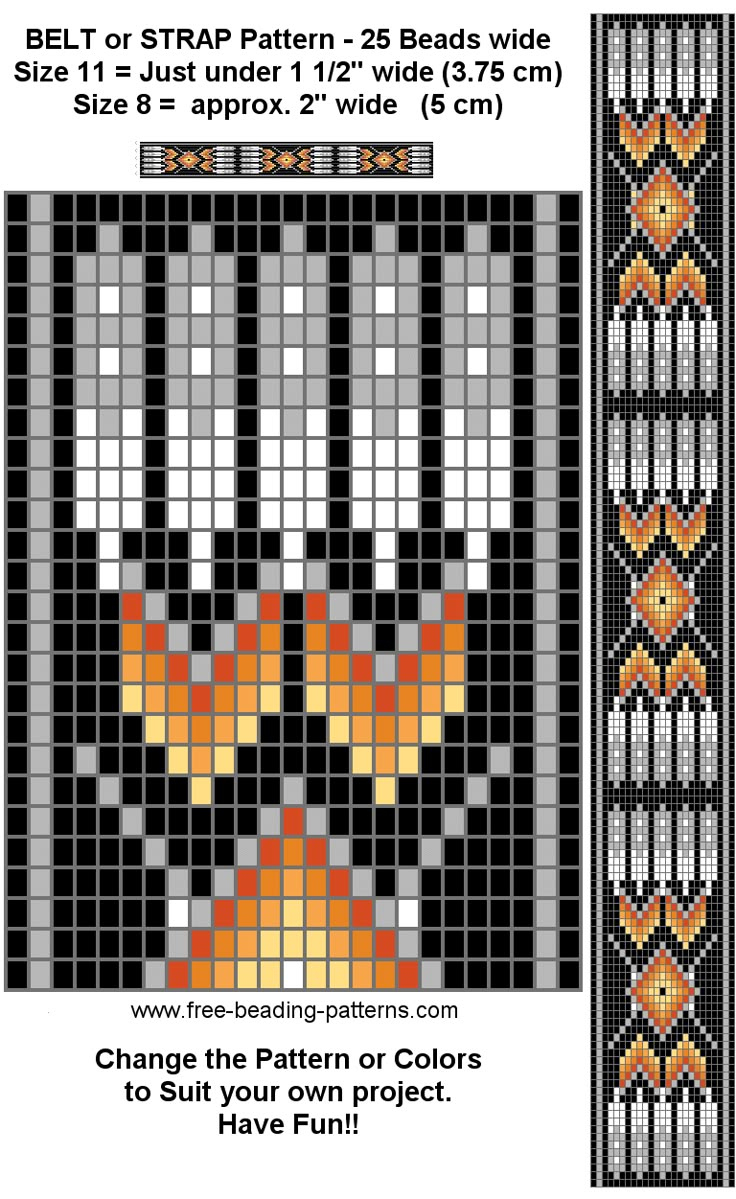 Free-Beading-Pattern-Regalia-Belt-Black | Loom Beading, Beading for Printable Native Beading Patterns