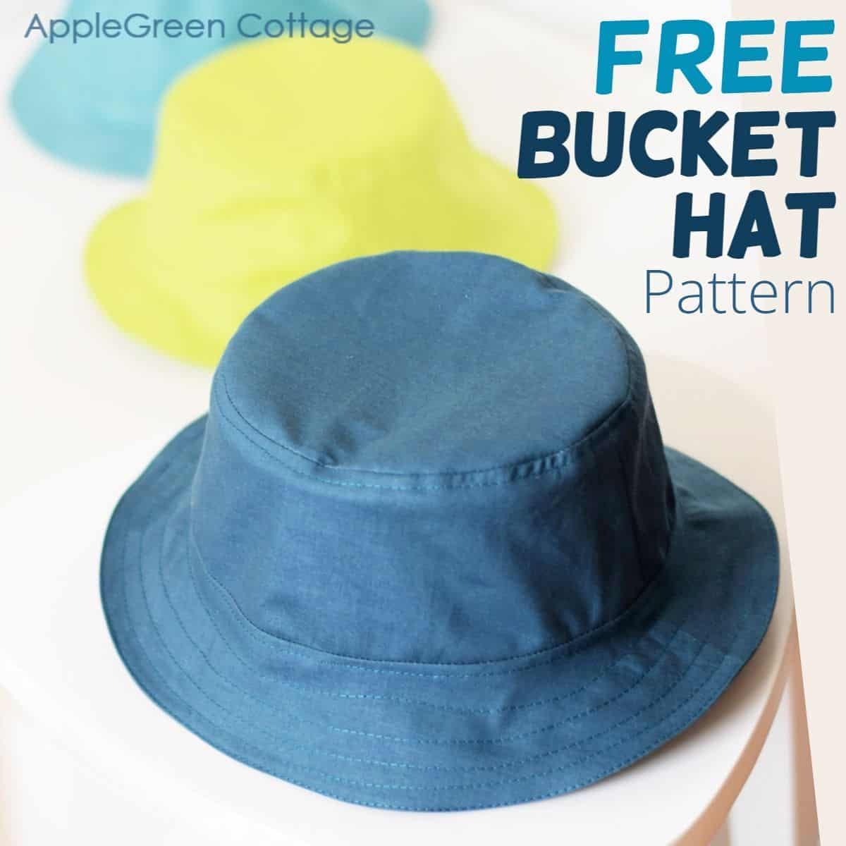 Free Bucket Hat Patternapplegreen Cottage - In 5 Sizes! intended for Free Printable Safari Hat Pattern