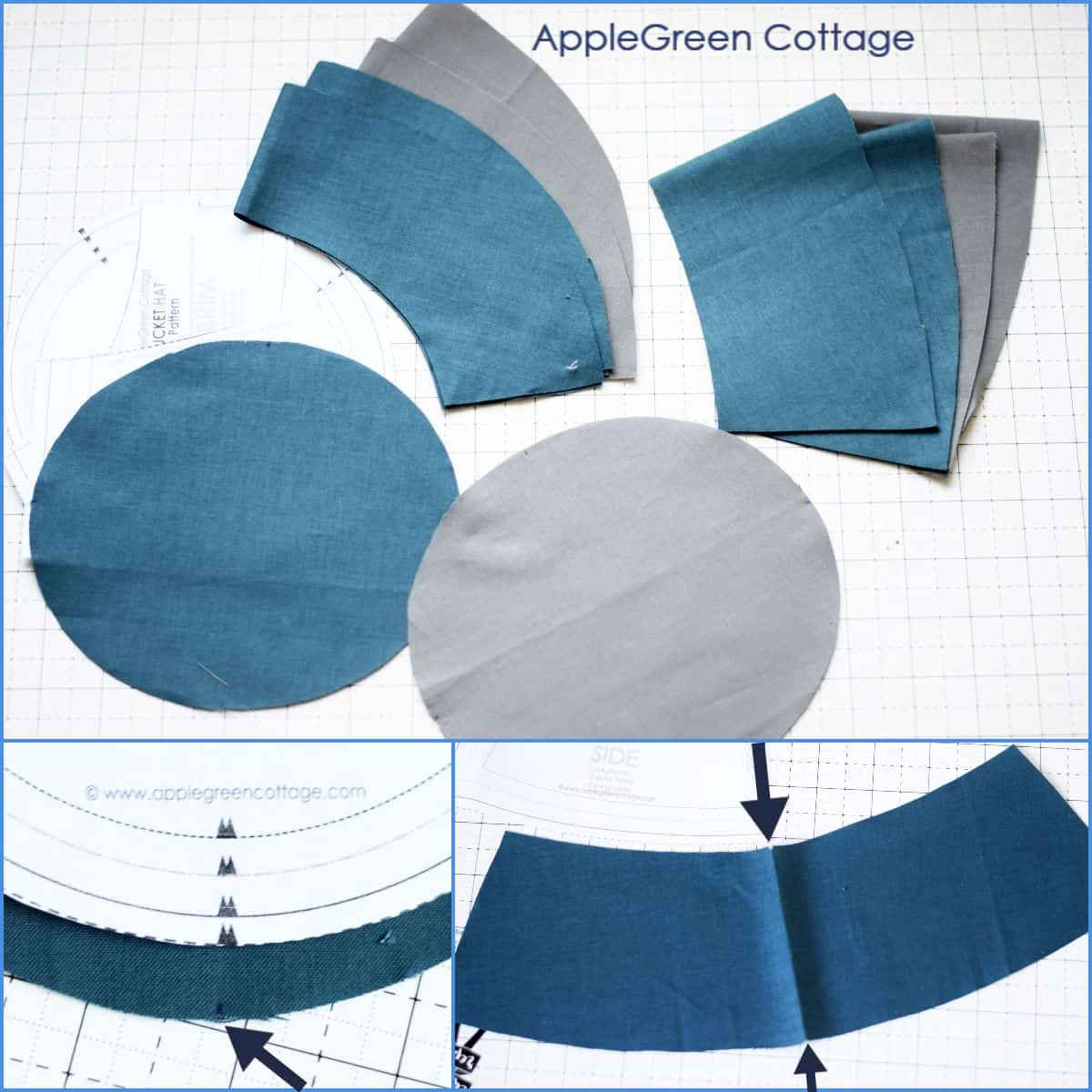 Free Bucket Hat Patternapplegreen Cottage - In 5 Sizes! with regard to Free Printable Safari Hat Pattern