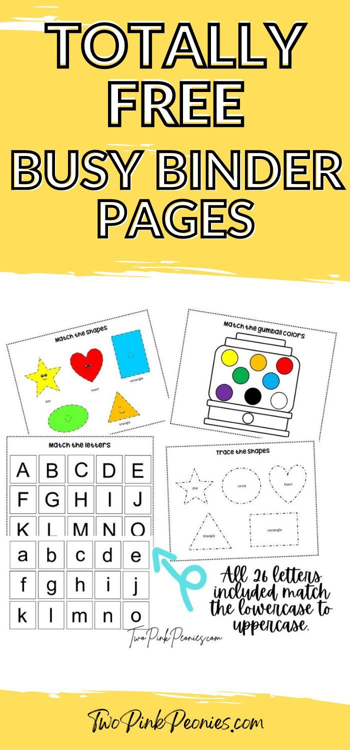 Free Busy Binder Pages inside Free Busy Binder Printables