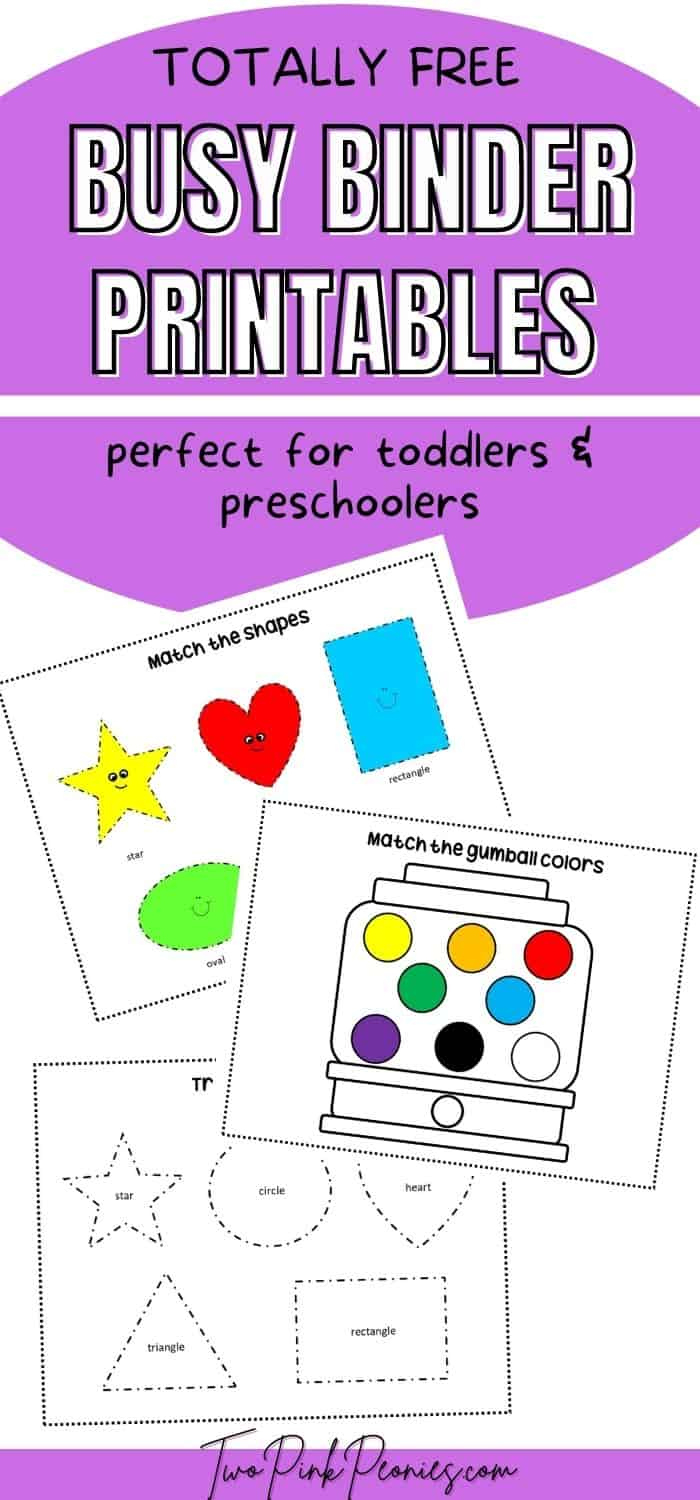 Free Busy Binder Printables {Instant Download} in Free Learning Binder Printables