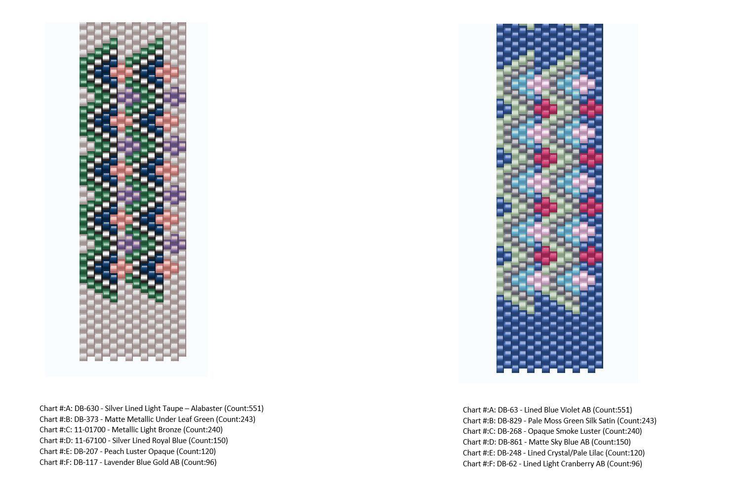 Free Charted Peyote Stitch Patterns intended for Printable Peyote Stitch Patterns
