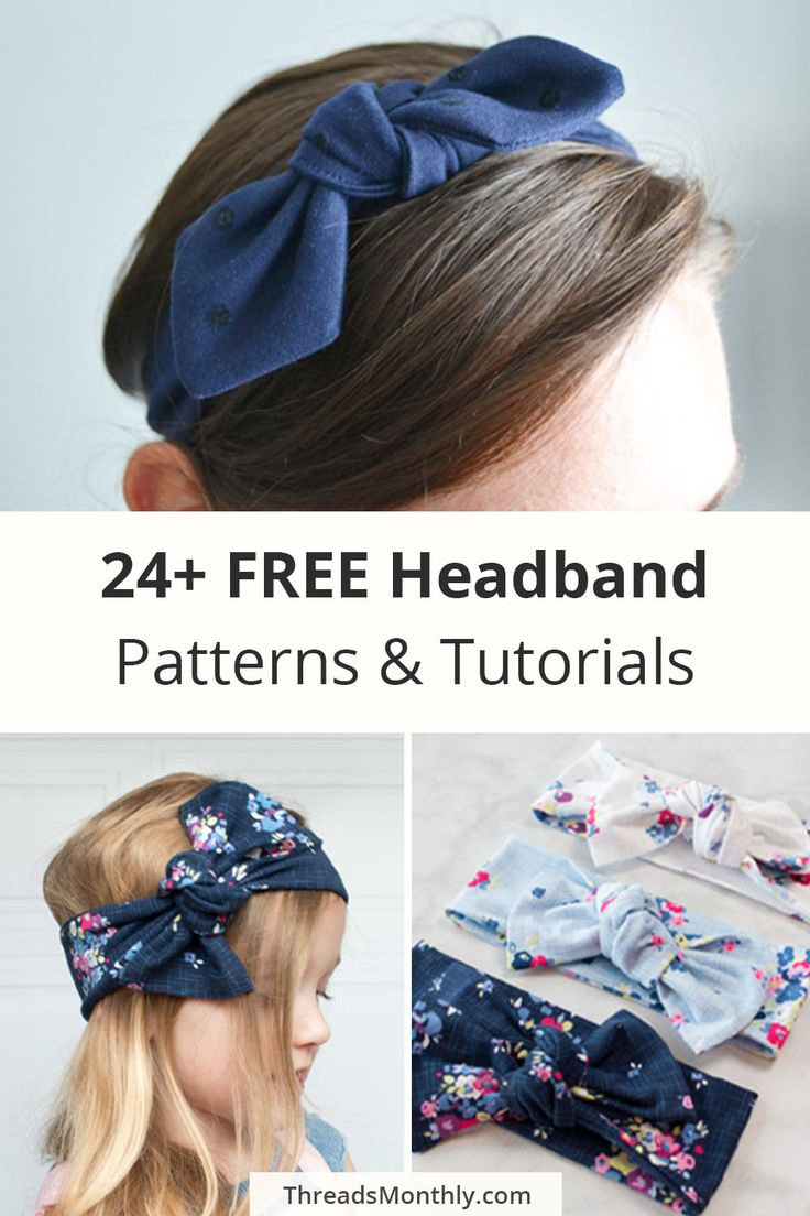 Free Diy Headband Patterns &amp;amp; Tutorials | Printable Pdf Templates with Free Printable Headband Patterns