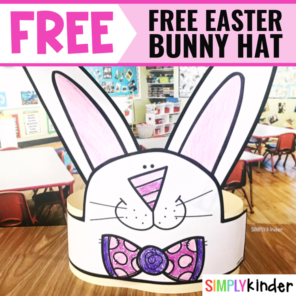 Free Easter Bunny Hat - Simply Kinder throughout Free Easter Hat Printables