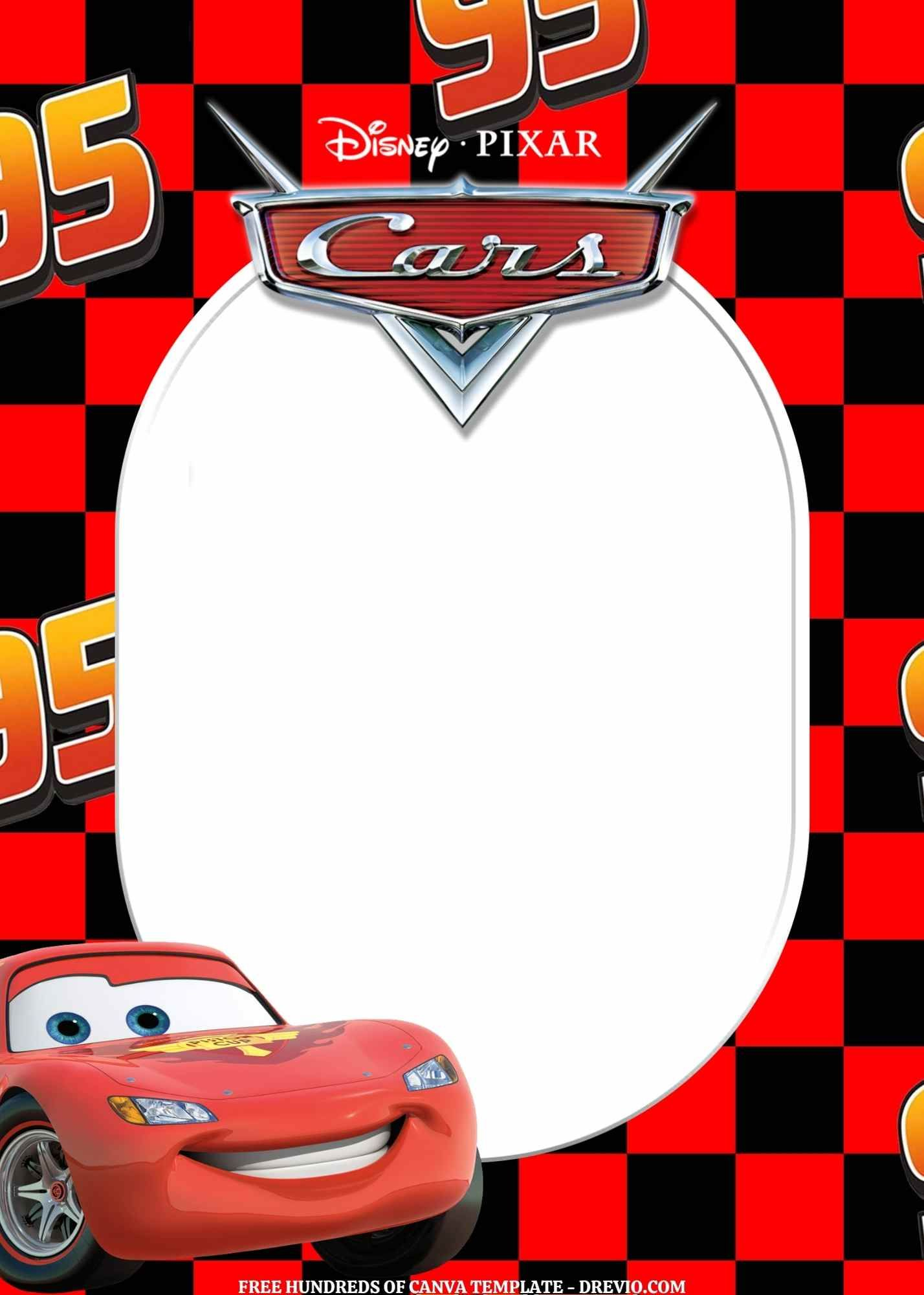 Free Editable – 11 Cars Canva Templates with regard to Free Printable Lightning Mcqueen Birthday Cards