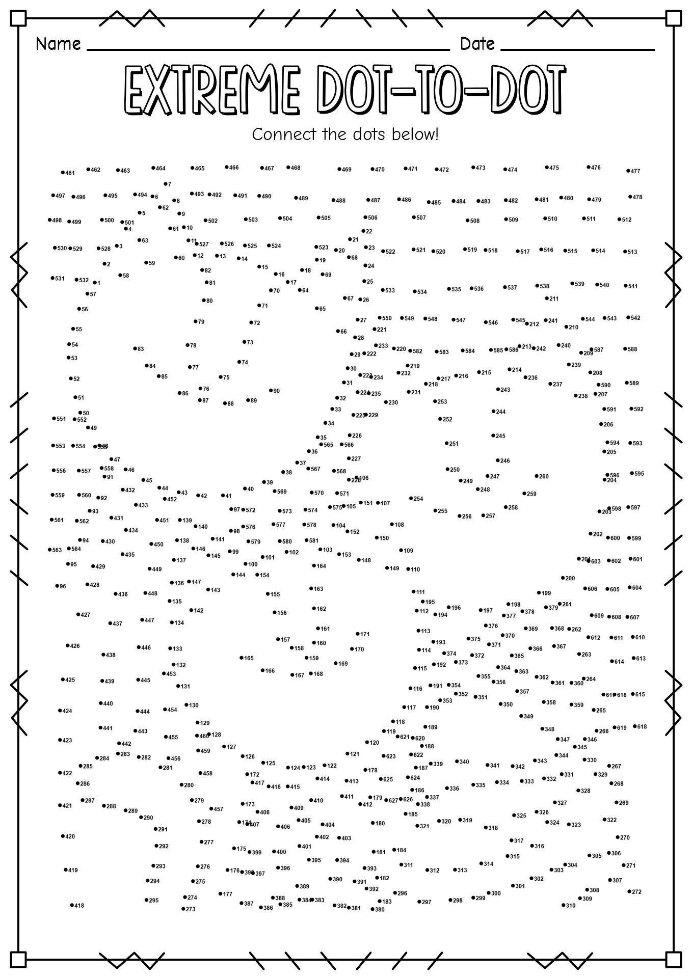 Free Extreme Dot To Dot Printables Worksheet, Download Free intended for Extremely Hard Dot To Dot Free Printables