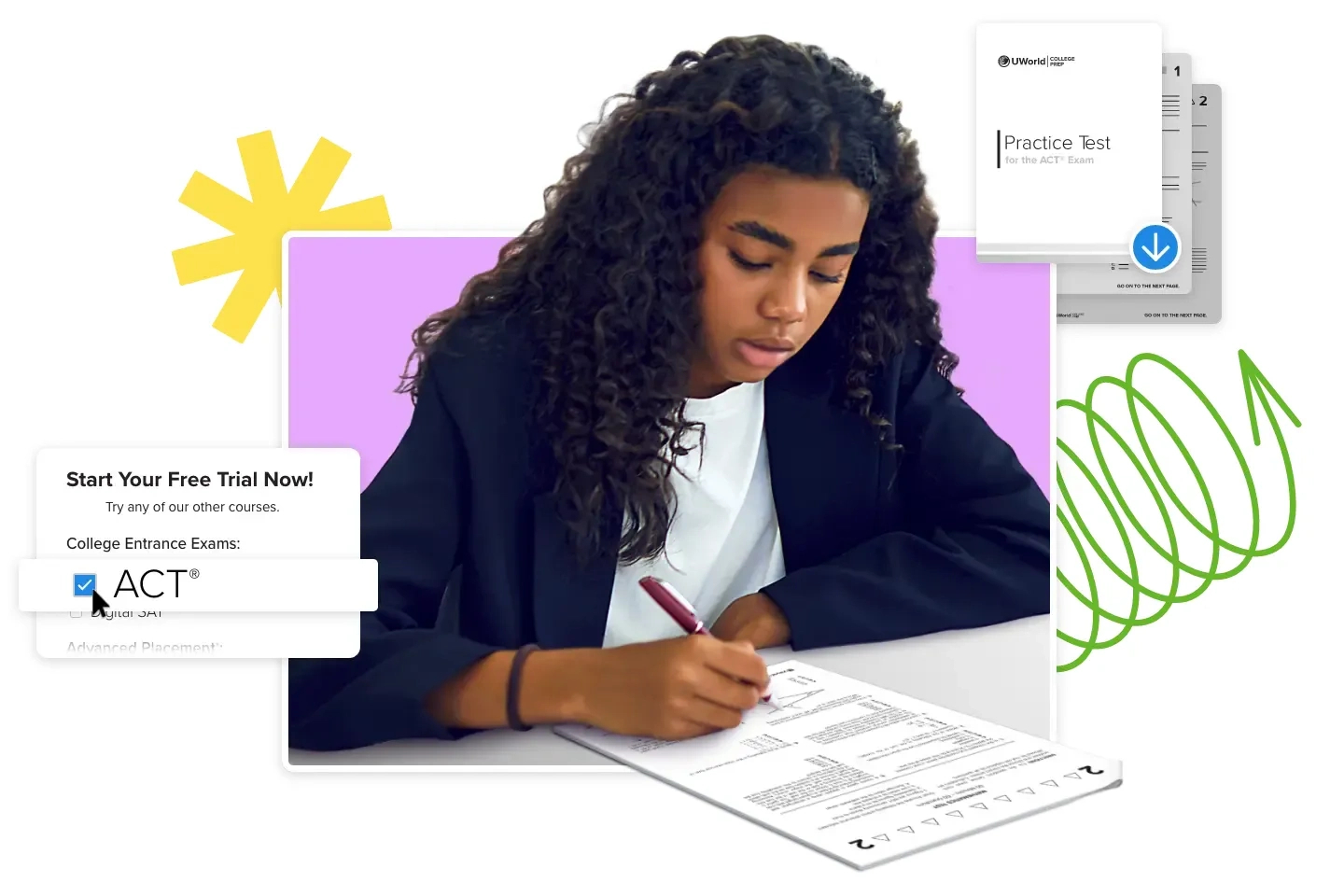 Free Full-Length Act® Practice Tests &amp;amp; Questions within Free Printable Act Practice Tests