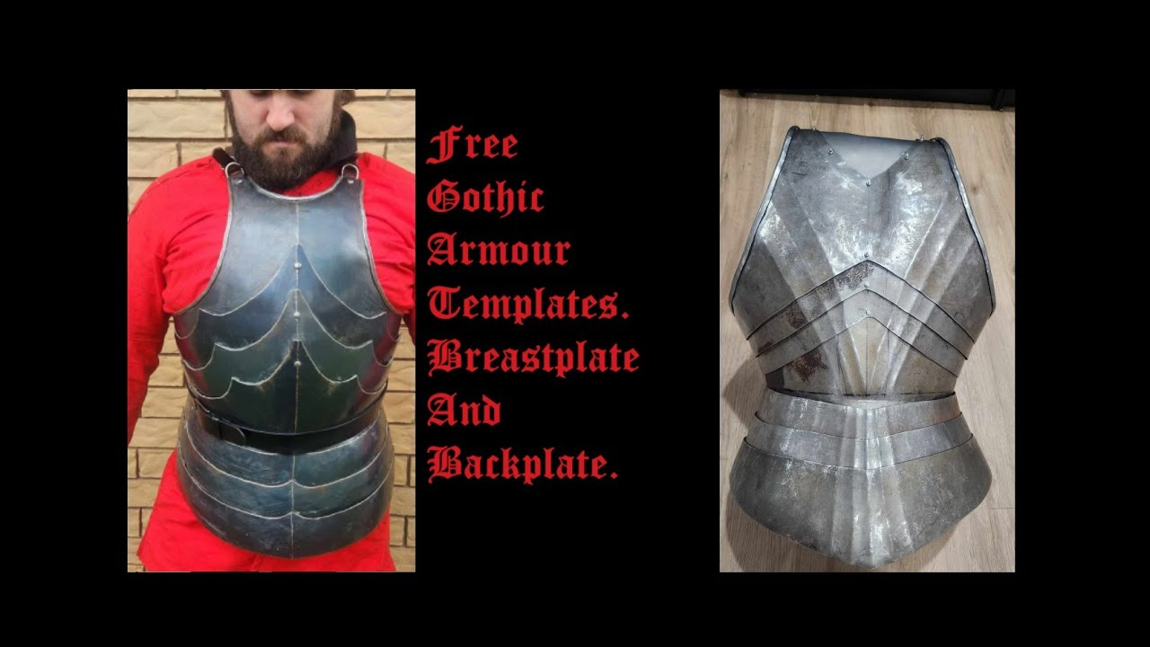Free Gothic Armour Templates. Breastplate And Backplate. throughout Free Medieval Armor Templates