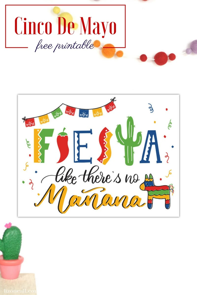 Free Hand Lettered Cinco De Mayo Printable intended for Free Printable Cinco De Mayo Birthday Cards