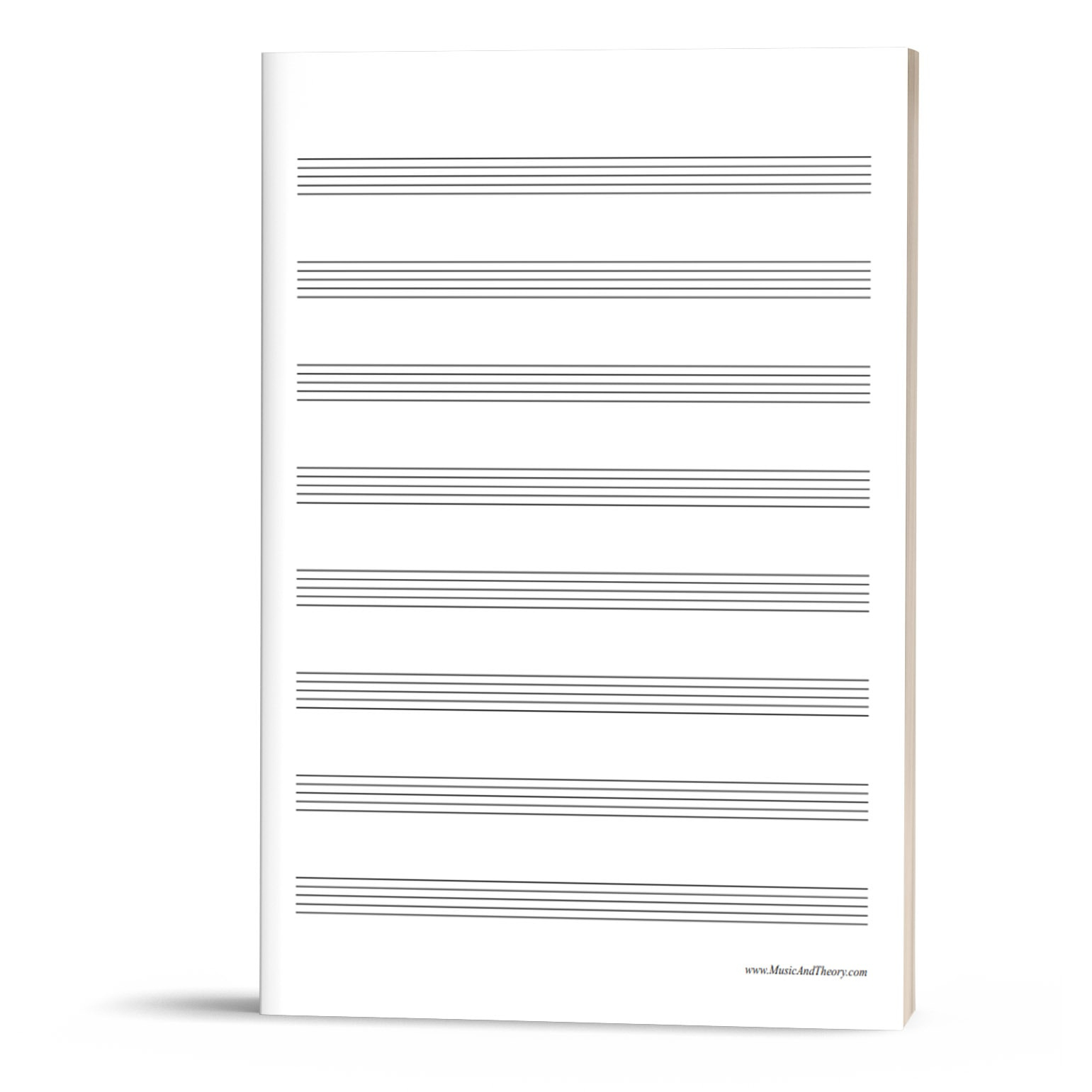 Free: Manuscript Paper (Music Staff Paper) | Musicandtheory intended for Free Printable Music Staff Paper