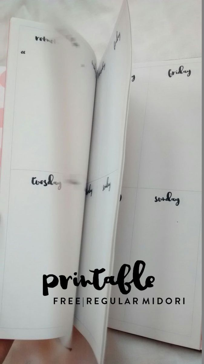 Free Midori Travelers Notebook Printable with Free Midori Printable