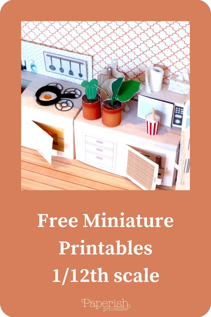 Free Miniature Printables In 1/12Th Scale intended for Free 1 12 Scale Printables