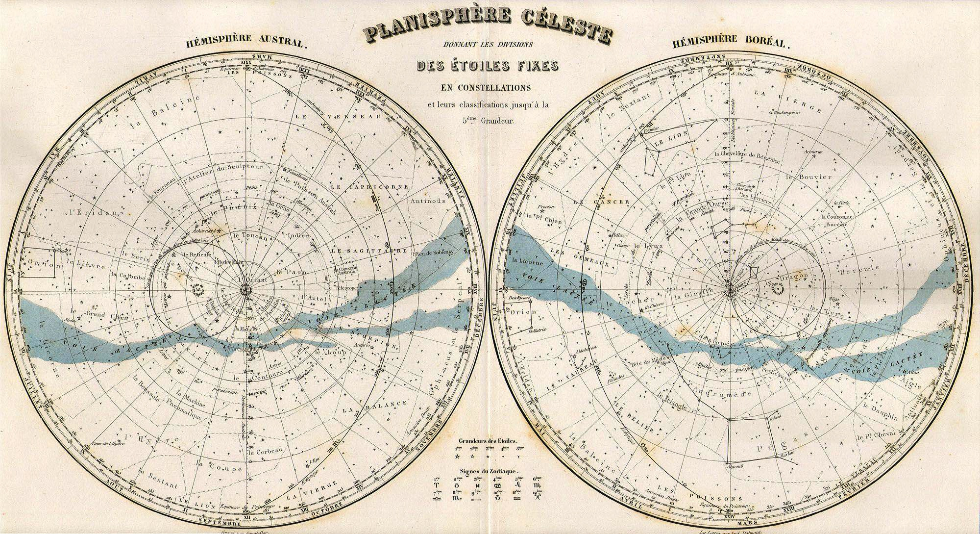 Free Old Printable Constellation Map Posters To Download - Picture in Free Printable Constellation Star Charts