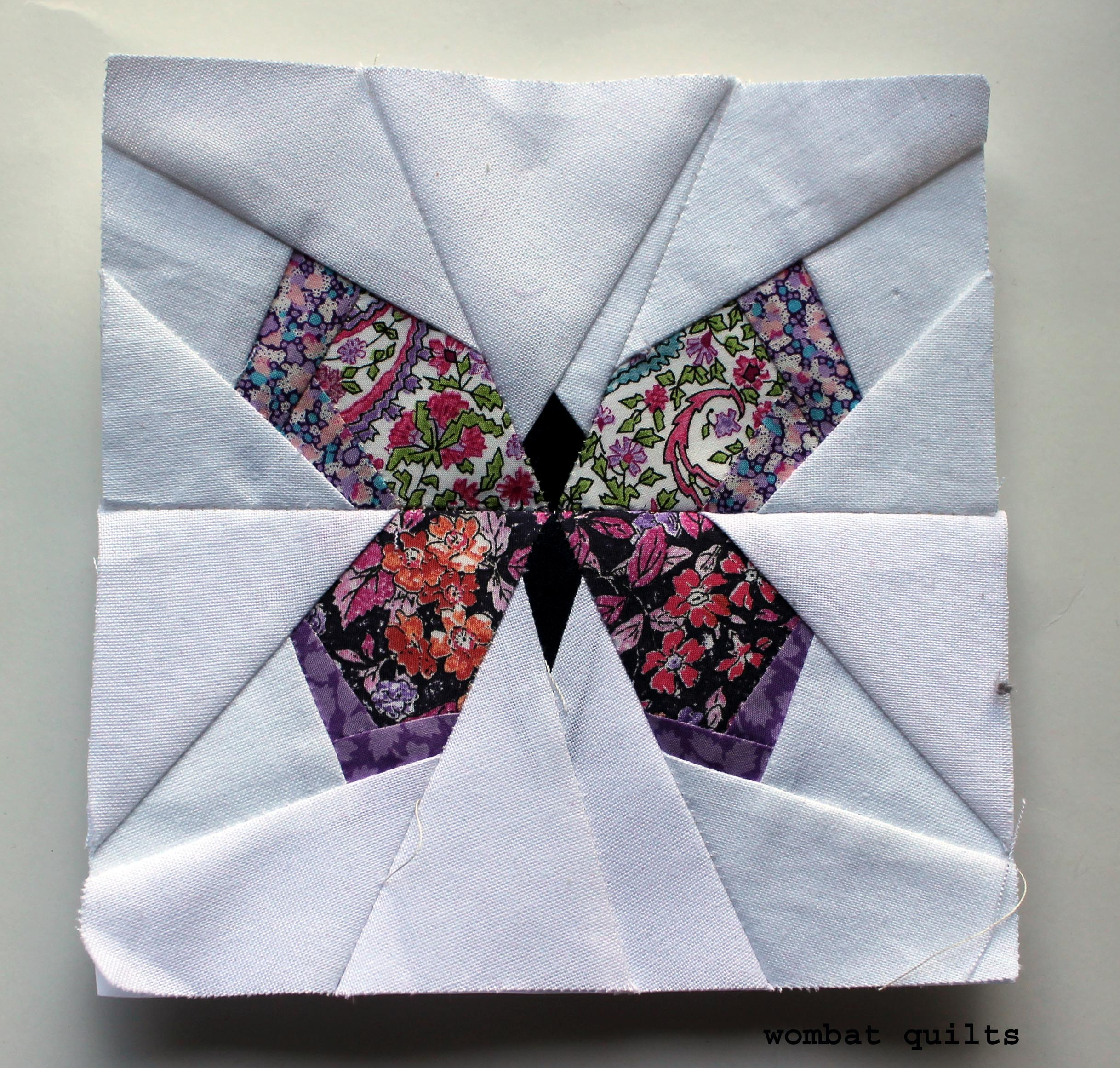 Free Paper Piecing Patterns | Wombat Quilts with Free Printable Flower Paper Piecing Patterns For Quilting