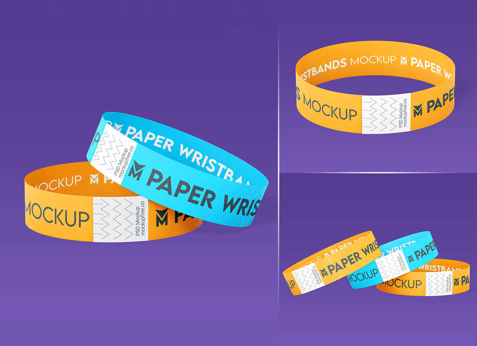 Free Paper Wristband Mockup Psd Set - Good Mockups regarding Free Printable Wristbands