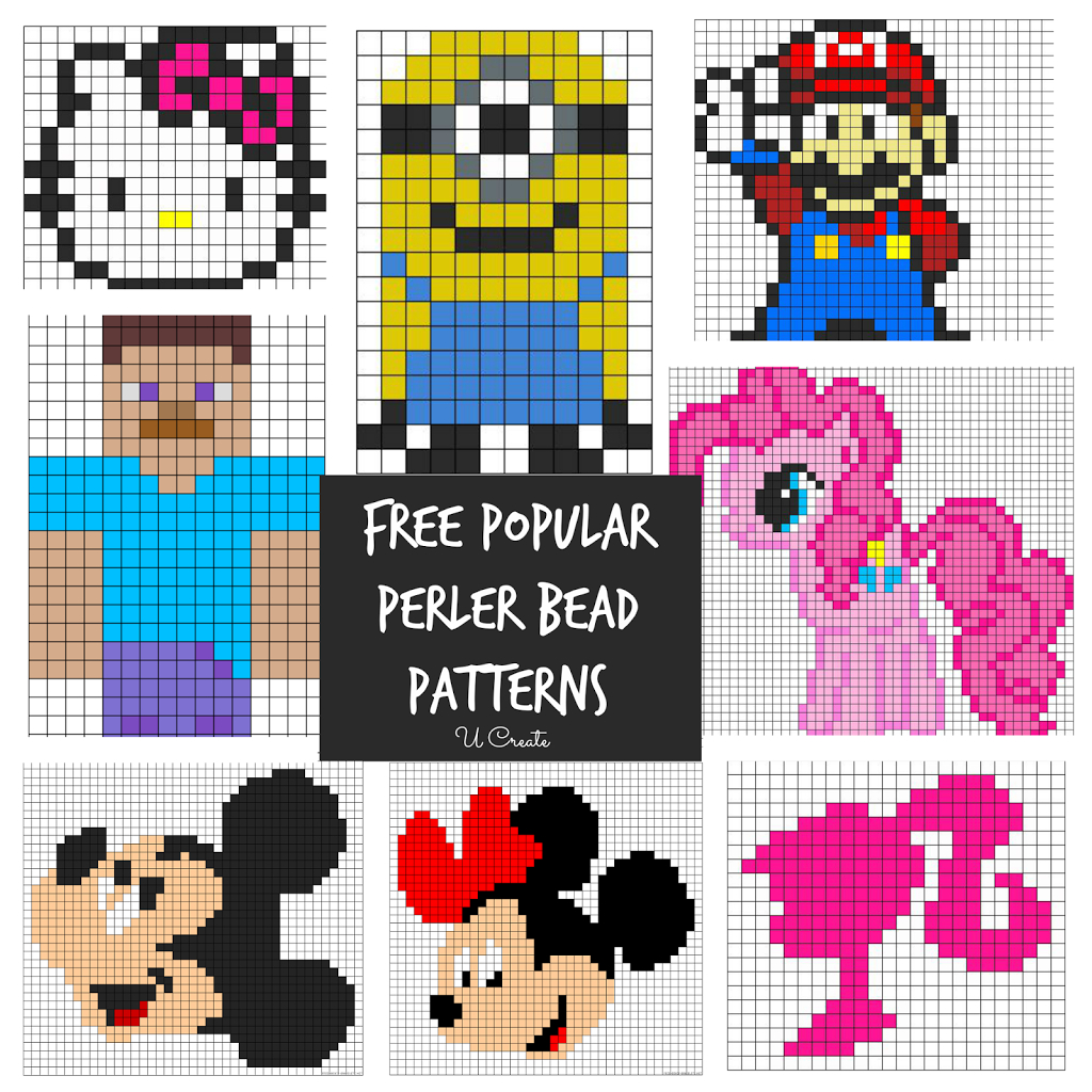 Free Perler Bead Patterns For Kids! - U Create inside Perler Beads Patterns Free Printable