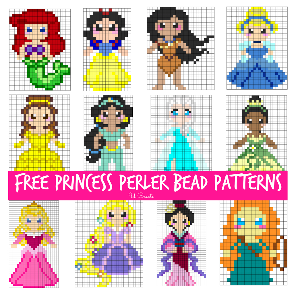 Free Perler Bead Patterns For Kids! - U Create within Perler Beads Patterns Free Printable