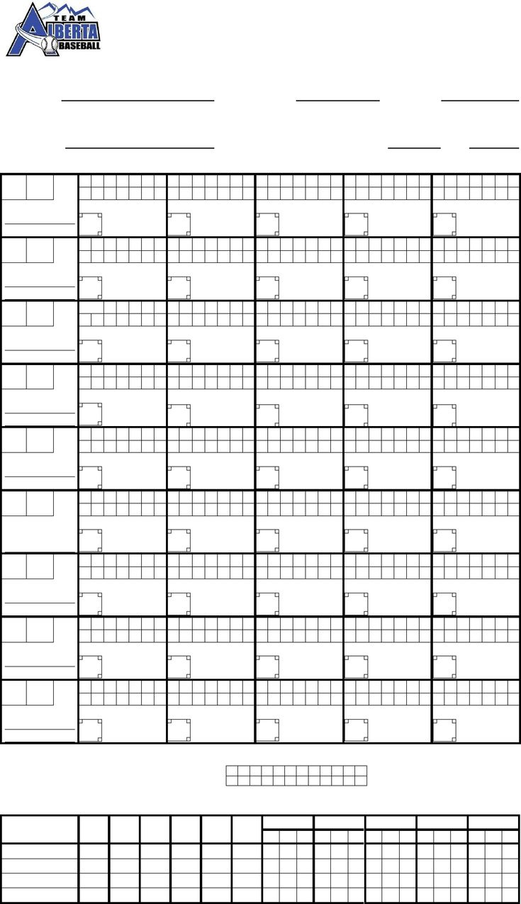 Free Pitching Chart - Pdf | 309Kb | 1 Page(S) with regard to Free Printable Baseball Pitching Charts