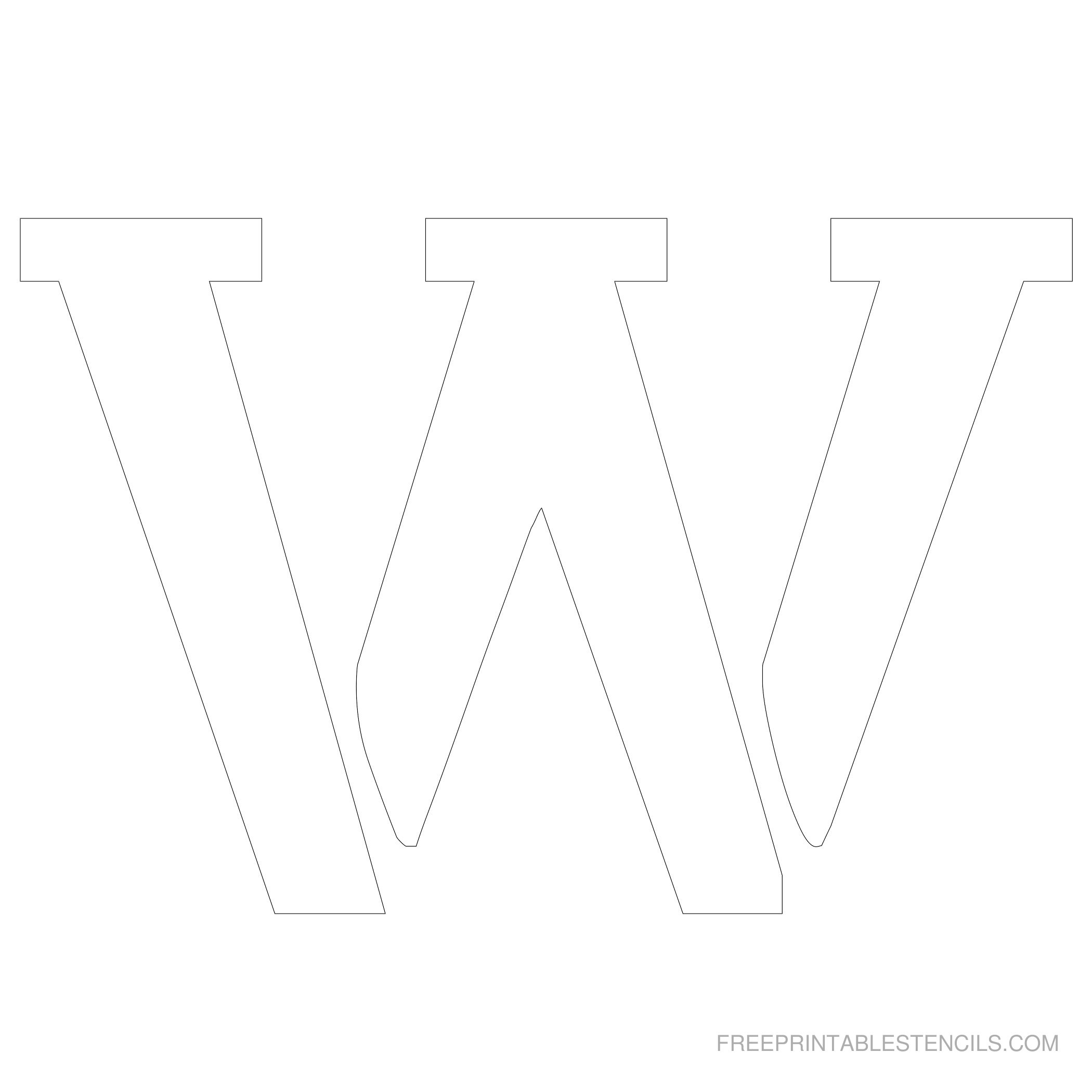 Free Printable 6 Inch Letter Stencils A-Z - Worksheets Library pertaining to 6 Printable Letter Stencils