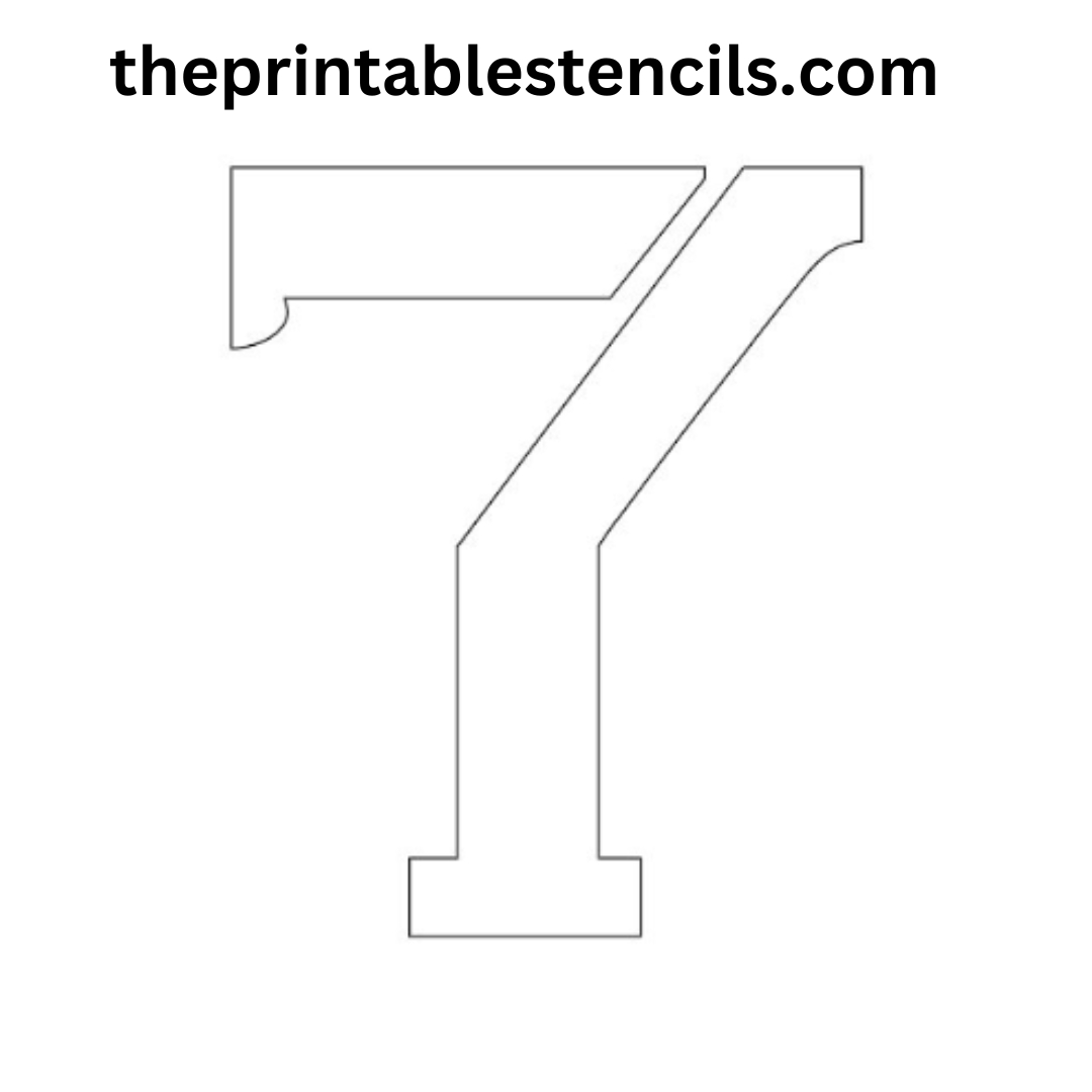 Free Printable 6 Inch Number Stencils 1-10 for 6 Inch Number Stencils Printable