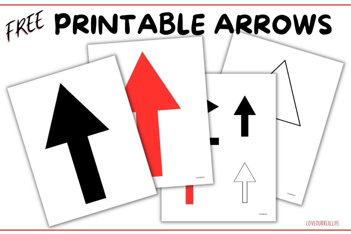 Free Printable Arrow Signs - Directional Templates ⋆ Love Our with Free Printable Arrows For Signs
