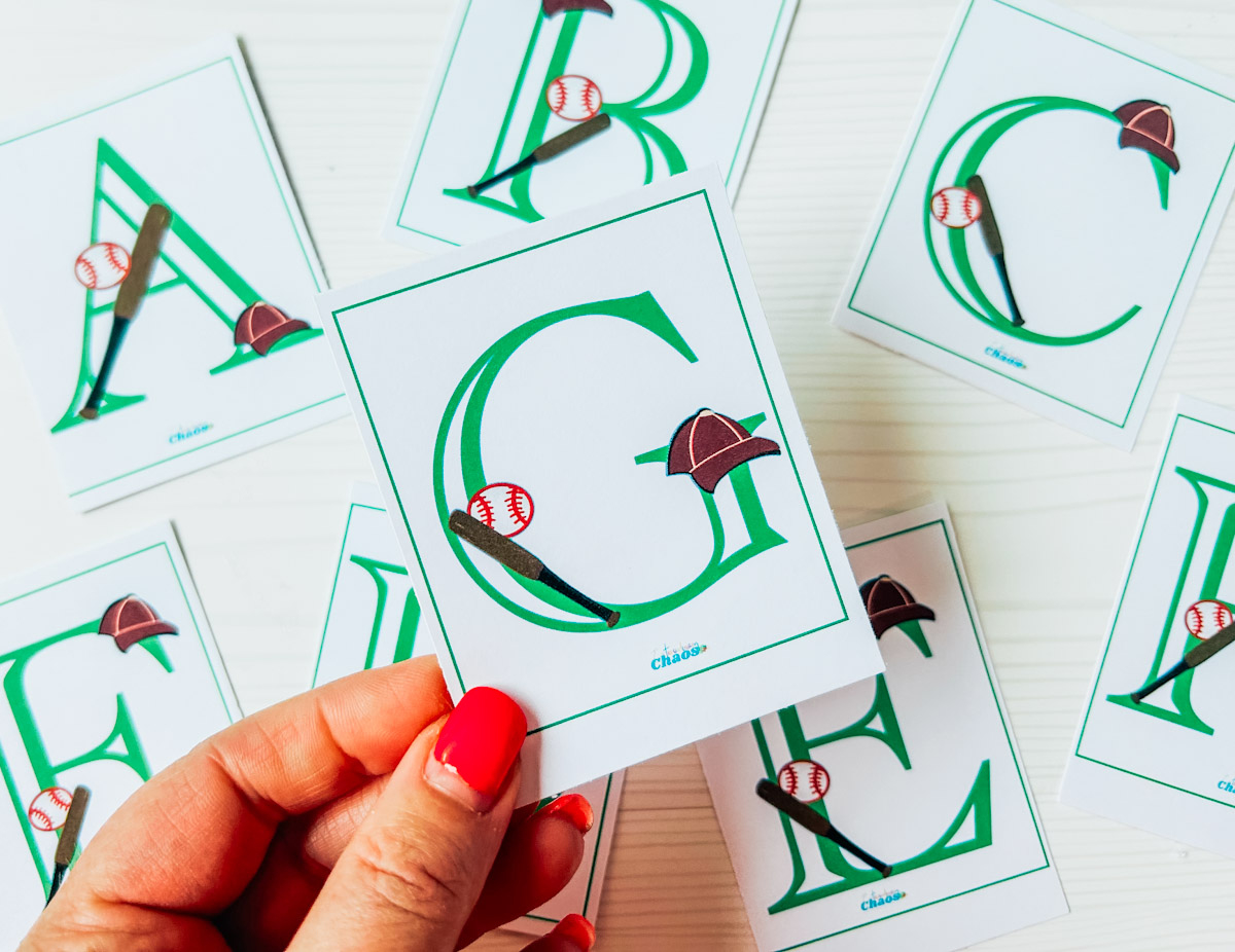 Free Printable Baseball Alphabet Flash Cards ⋆ Extraordinary Chaos pertaining to Free Printable Baseball Alphabet Letters