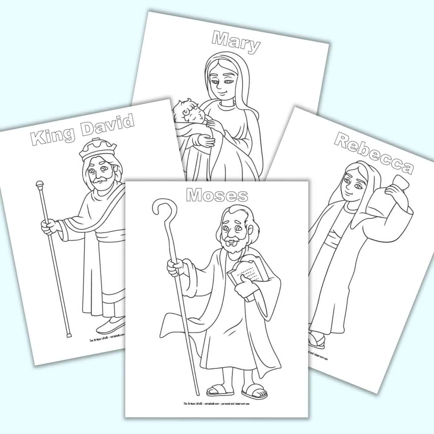 Free Printable Bible Character Coloring Pages For Kids - The in Free Printable Bible Figures