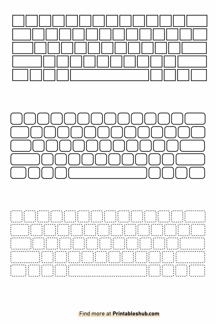Free Printable Blank Keyboard Template Pdf within Free Printable Keyboard Template