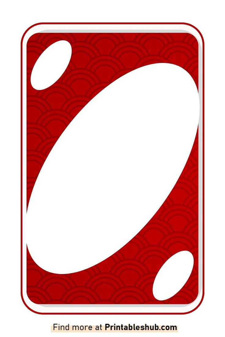 Free Printable Blank Uno Cards Template [Pdf] - Printables Hub for Free Blank Uno Card Template
