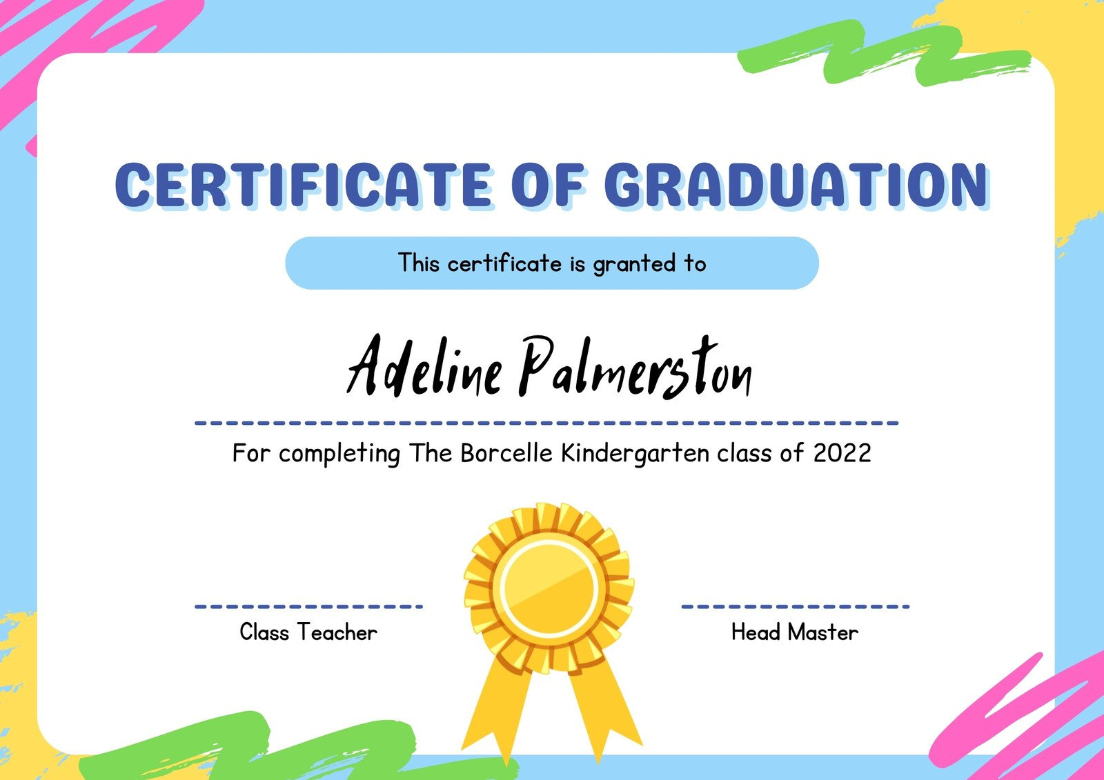 Free Printable, Customizable Academic Certificate Templates | Canva pertaining to Free End Of Year Award Templates