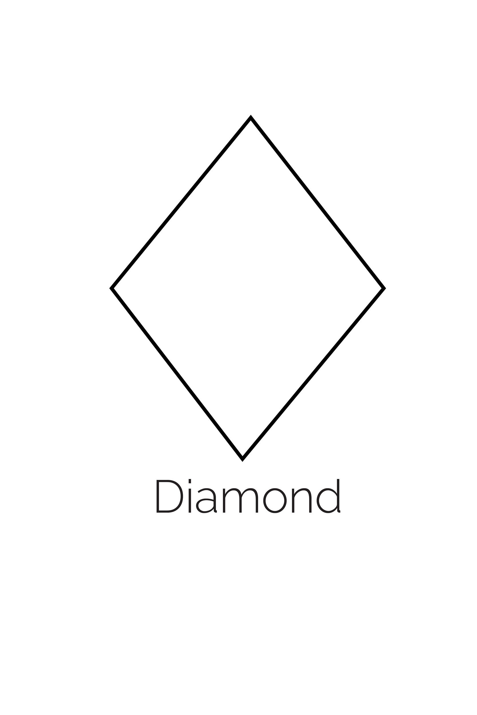 Free Printable Diamond Shape in Free Printable Diamond Stencils